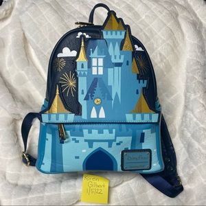 Loungefly Disney Cinderella Castle Mini Backpack Purse